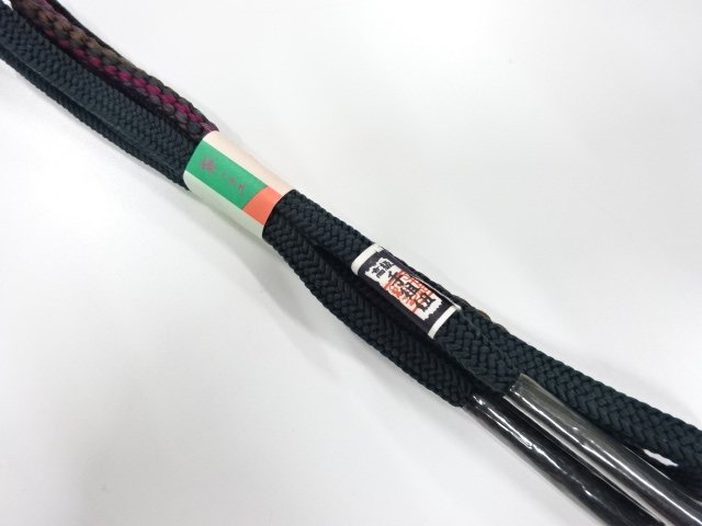 未使用品　正絹　手組帯締め